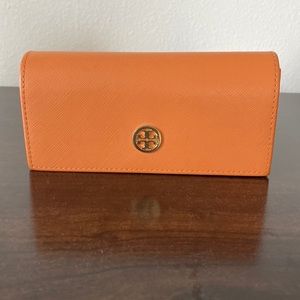 NEW TORY BURCH GENUINE EYEGLASSES ORANGE HARD CASE